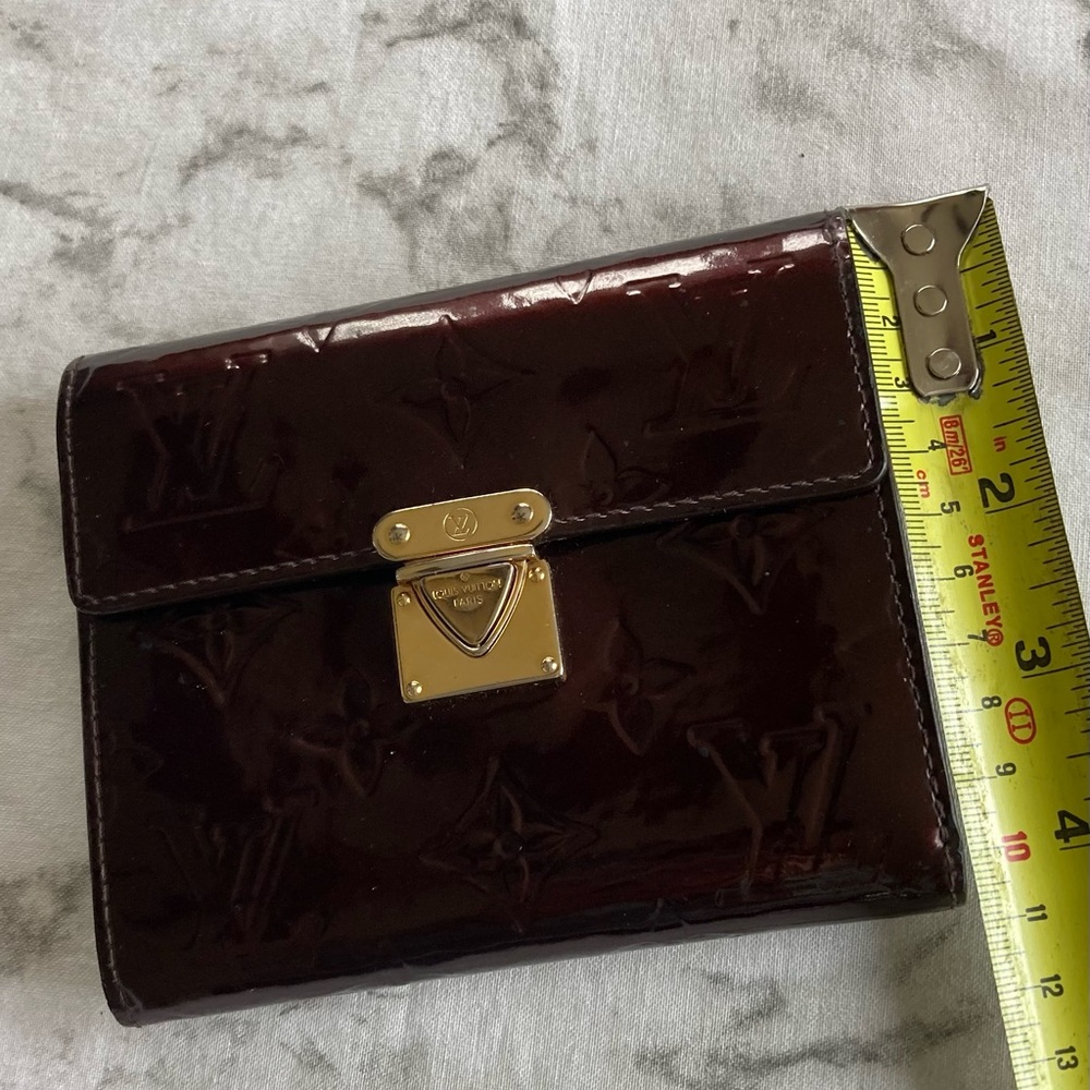Louis Vuitton vernis patent leather amarante wallet - Picture 7 of 8